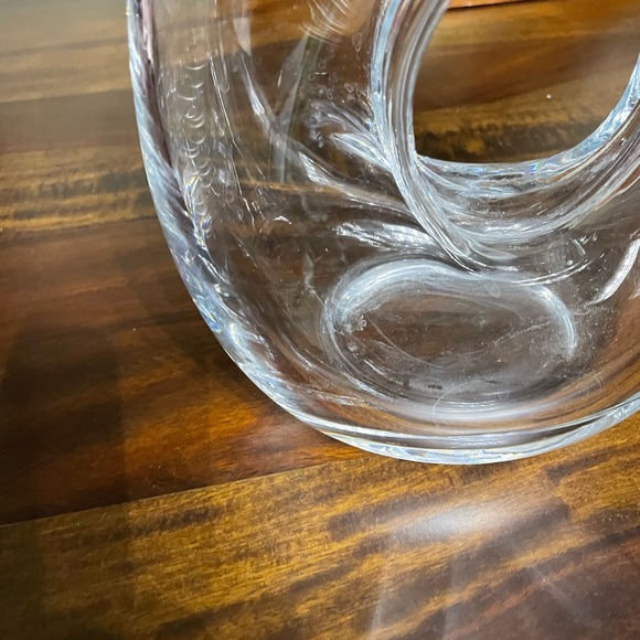 Glass Vase or Pitcher with Unique Handle - Picture 11 of 11